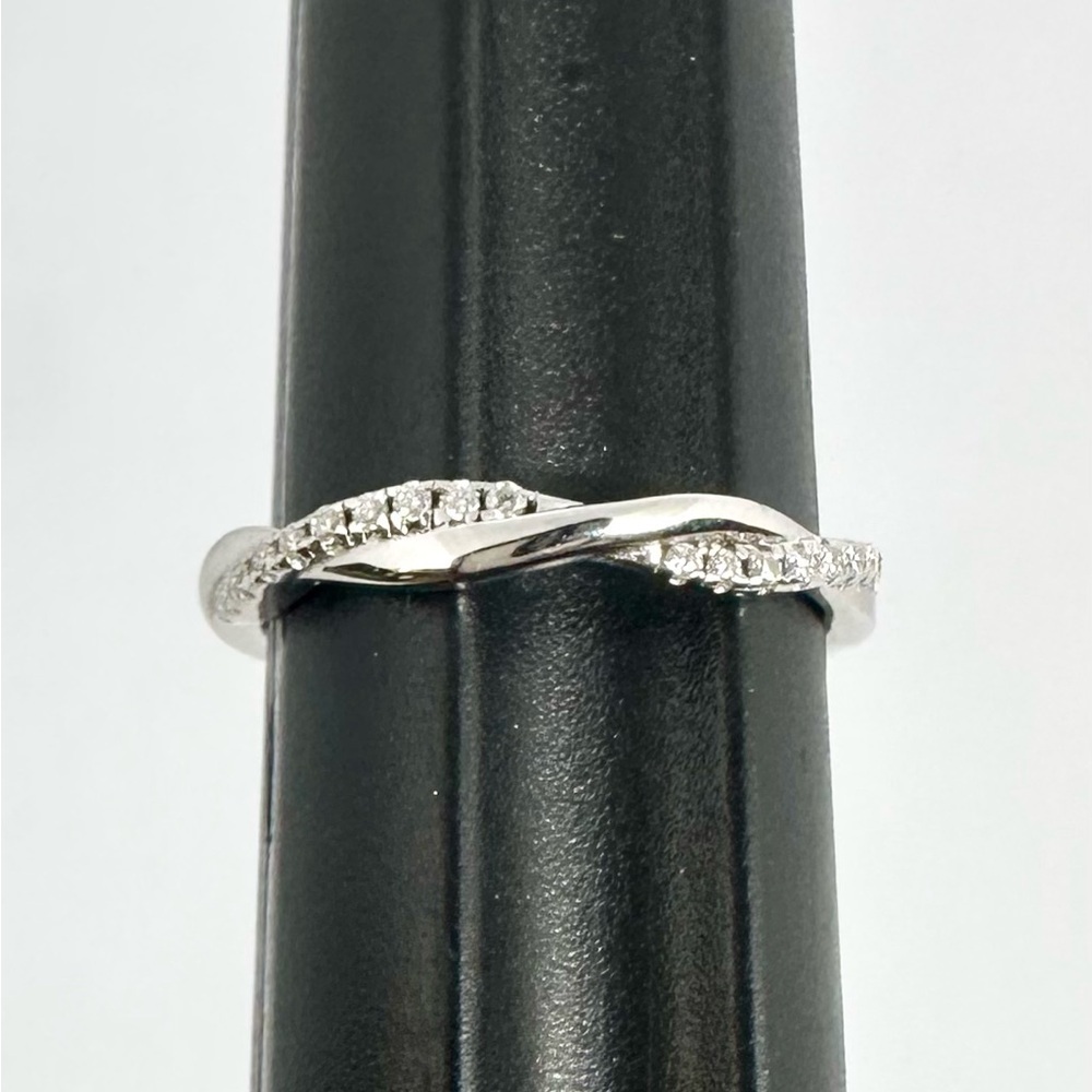 Moissanite Wedding Band Twisted Ring Anniversary GRA Certified 925 18K - Picture 13 of 14